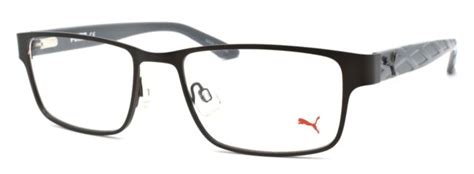 Puma Pu0024o 002 Men S Eyeglasses Frames 53 18 140 Brown Grey Case Ebay