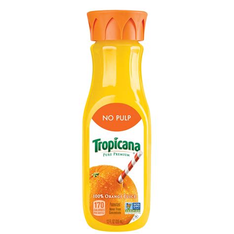 Buy Tropicana Pure Premium No Pulp 100 Orange Juice 12 Oz Bottle