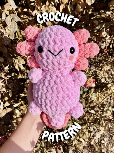 Chonky Axolotl Crochet Pattern Ribblr