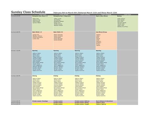 2022 Follow Your Heart Show Schedule
