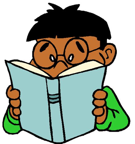 Child Reading A Book Clipart Clipart Best