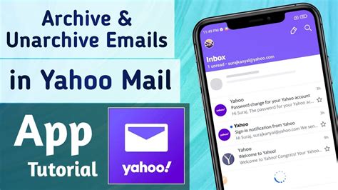 How To Archive And Unarchive Emails In Yahoo Mail App Youtube