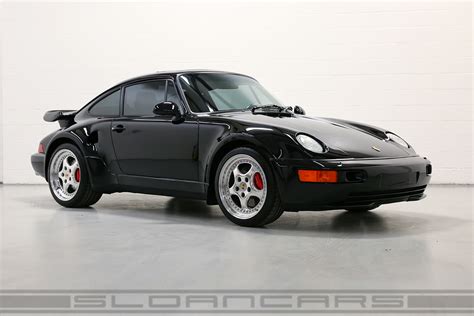 1994 Porsche 964 36 Turbo S Flachbau Black 3338 Miles Sloan Cars