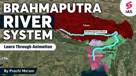 Brahmaputra River System Through Map Tributaries Of Brahmaputra