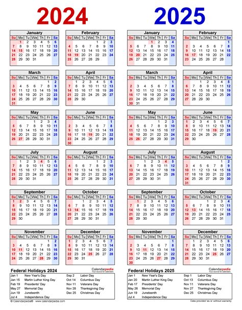 Multi Year Calendar Printable Free Letter Templates Create Your