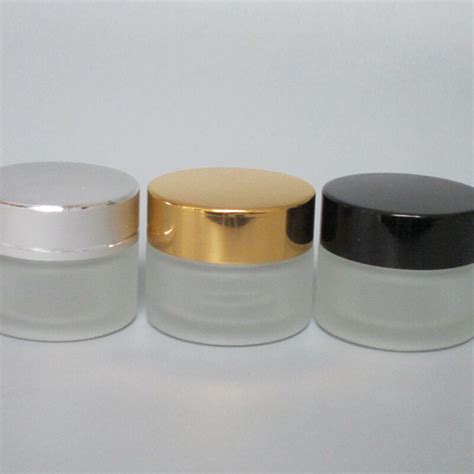 Wholesale 15g Clear Frosted Glass Cosmetic Jar 15g Empty Glass Jar For Eye Cream Shaoxing