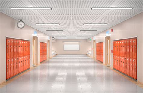 School Hallway Background Images