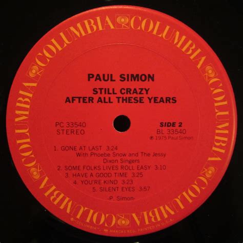 Paul Simon Still Crazy After All These Years Used Vinyl High Fidelity Vinyl Records And Hi