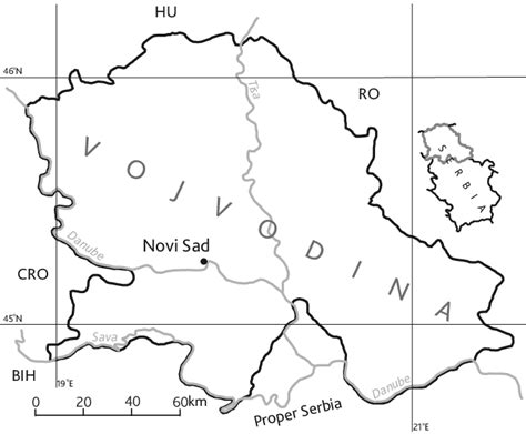 Location Of Novi Sad In Vojvodina Northern Serbia Download