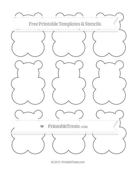 Free Printable Gummy Bear Template Printable Templates