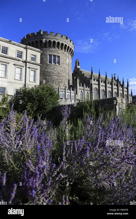 Dublin Castle With The Record Tower Dublinireland Stock Photo Alamy