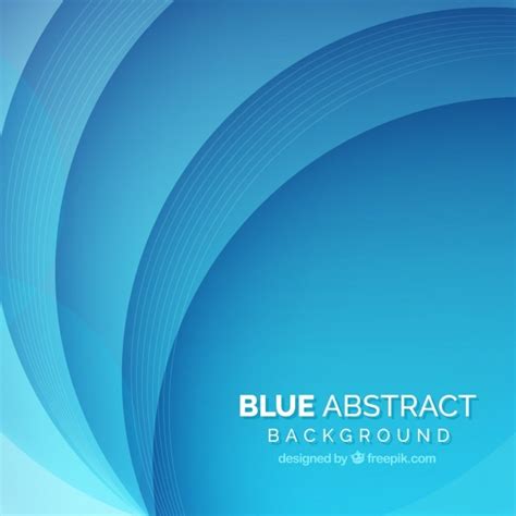 Free Vector Blue Abstract Background With Wavy Forms
