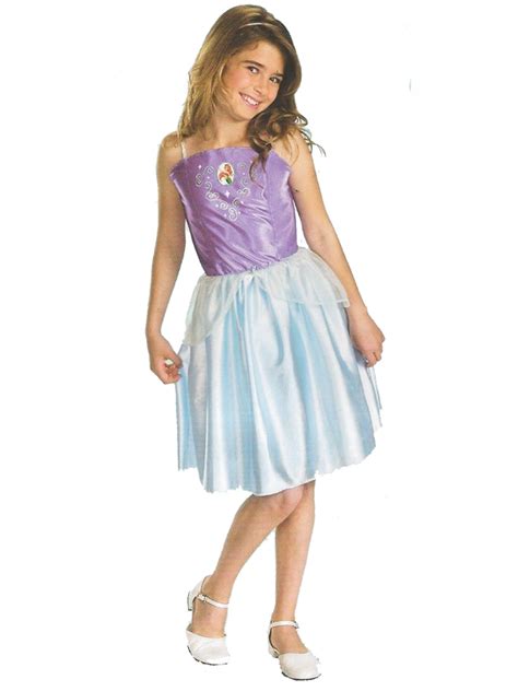 Kids Disney Princess Ariel Girls Fancy Dress Costume The Little Mermaid Outfit New Fancy
