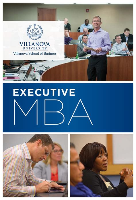 Executive Mba Brochure By Villanova School Of Business Issuu