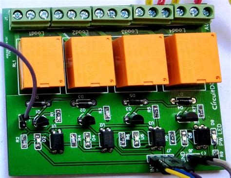 Any rounding of the square pulses is eliminated and although the optocoupler output only falls to 0.18v when the phototransistor saturates, the output of the. 4-Channel Relay Driver Circuit and PCB Design