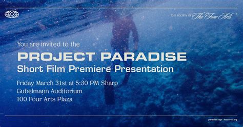 Project Paradise Short Documentaries The Society Of The Four Arts