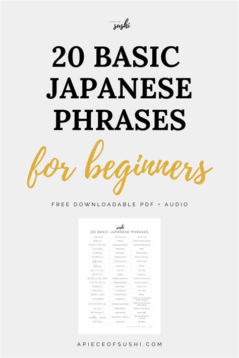 basic japanese words pdf