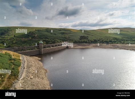 Aerial Drone Photograph Of Craig Goch Dam And Reservoir In The Elan