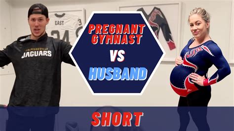 pregnant gymnast vs husband shorts youtube