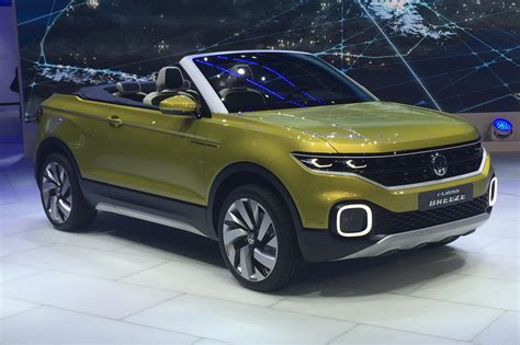 Volkswagen T Cross Breeze Convertible Crossover Debuts In Geneva Auto