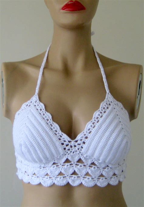Carga Express Crochet Blanco Bikini Corpi O Mujer Por Formalhouse