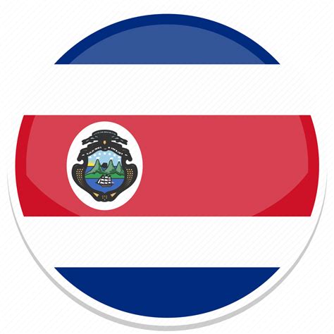 Costa, rica, flag, nation, world, country, national icon - Download on ...