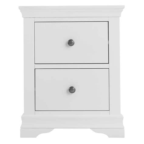 Many of our bedside cabinets are designed specifically to match other bedroom furniture we sell, so it's a good idea to search for the name using the bar at the top of the page to see other items in the range. Large White Bedside Cabinet | No5a Interiors