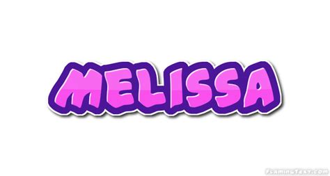 Melissa Лого Бесплатный инструмент для дизайна имени от Flaming Text