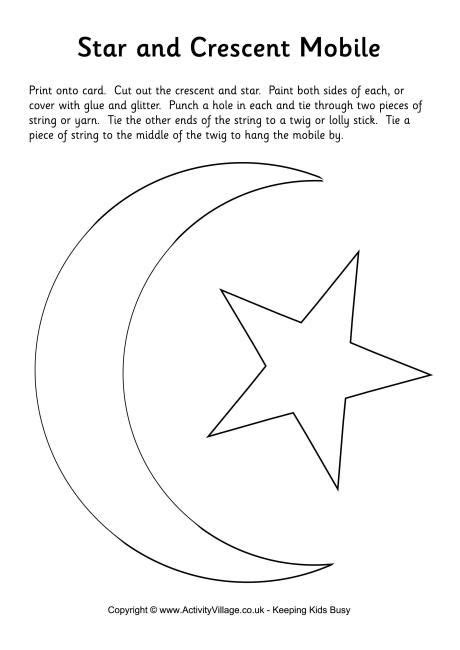 Printable Ramadan Moon And Star Template Printable Templates