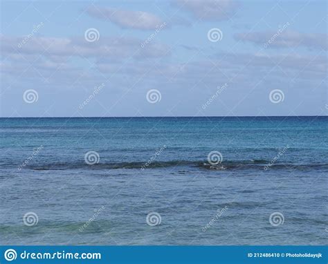 Atlantic Ocean Landscape Seen From Sal Island In Cape Verde Stock Photo