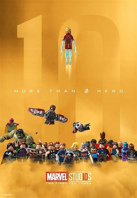 Lego Celebrates The Mcus 10th Anniversary With A Poster