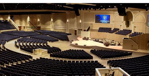 Church Auditorium Designed To Seat 4400 In A Radial Layout Sanctuary