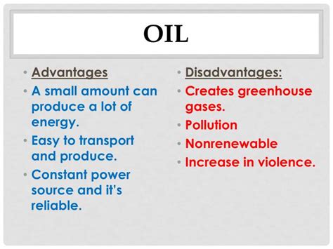 PPT - Advantages & Disadvantages of Energy Resources ...
