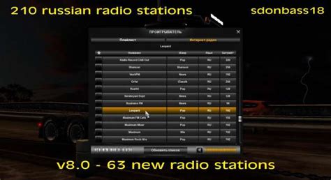 RUSSIAN RADIO STATIONS V ETS Mods Euro Truck Simulator Mods ETS MODS LT