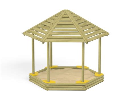 Hexagonal Sandbox With Shadow Roof 3708 Funexperts Doo Dječja