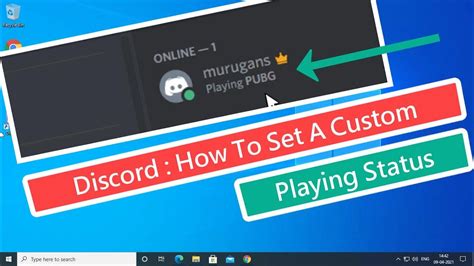 Discord How To Set A Custom Playing Status Youtube