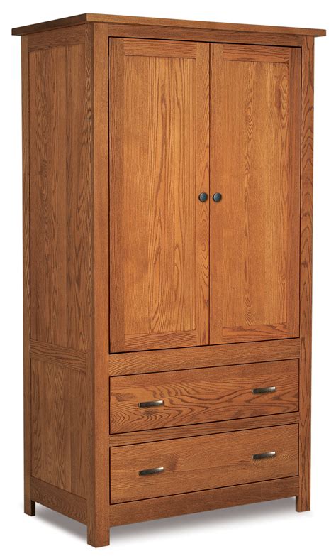 Flush Mission Armoires & Wardrobes | Amish Solid Wood Wardrobes | Kvadro Furniture