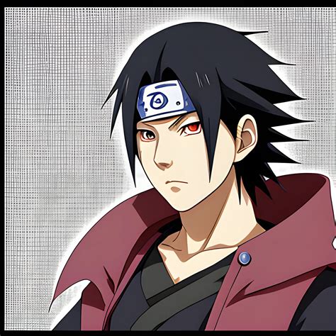 Sasuke Uchiha from Naruto, early 20s, anime style, highly detail