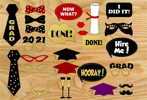 Free Printable Graduation Party Photo Booth Props
