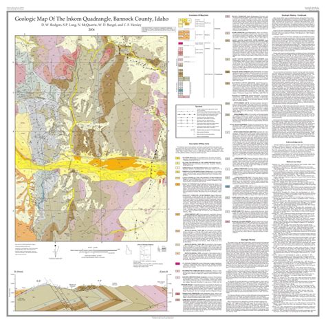 Pdf Geologic Map Of The Inkom Quadrangle Bannock County Idaho