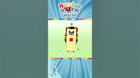 Numberblocks World Meet Numberblock Twenty One And Learn How To Trace