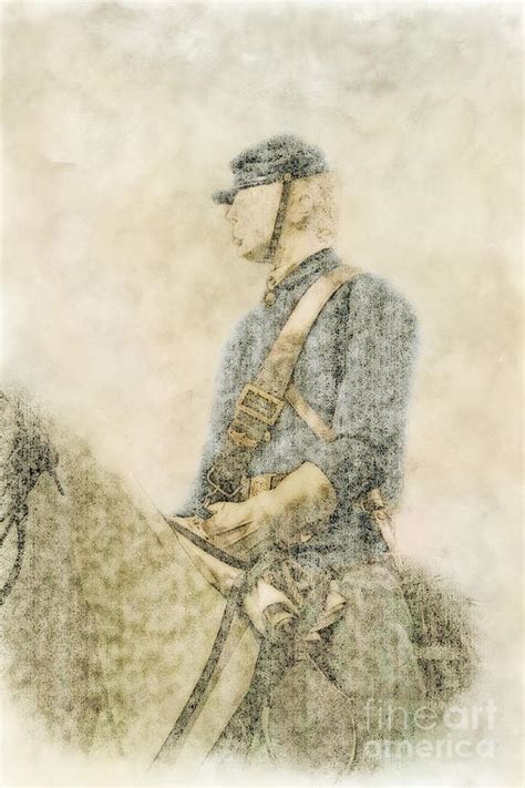 Civil War Union Cavalry Trooper Digital Art By Randy Steele Fine Art
