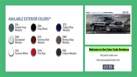 What Does The Color Code For Silverado Gu4 Mean The Meaning Of Color