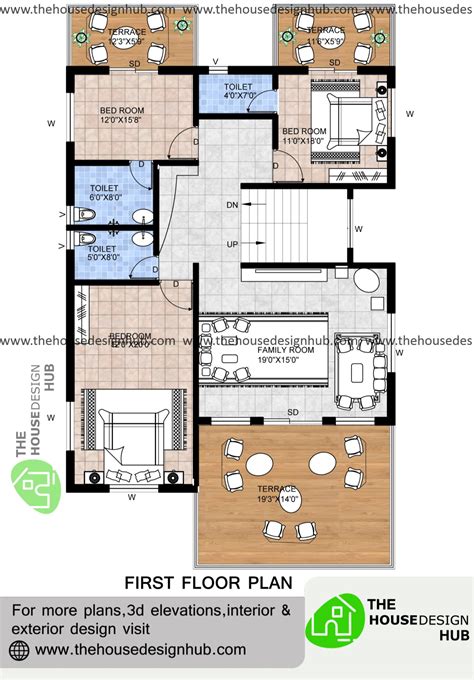 33 X 43 6 Bhk Duplex House Plan In 2600 Sq Ft The House Design Hub