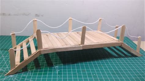 Membuat Jembatan Dari Stik Es Krim Make A Miniature Bridge From Ice Cream Sticks Youtube