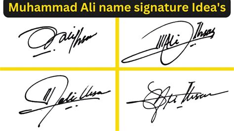 A Signature Style Muhammad Ali Name Signature Create A Signature