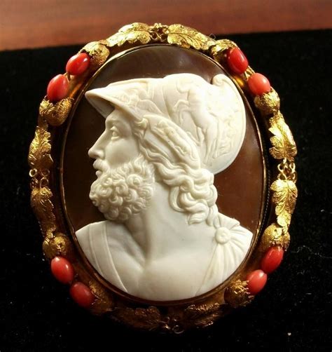 Antique Cameos Cameo Old Victorian Shell Coral And Hardstone