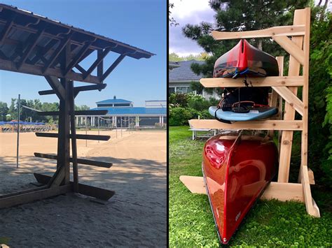 Diy Kayak Storage Rack Wood Diy