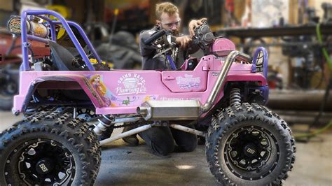 Super Charged Barbie Jeep Makes Boost Youtube