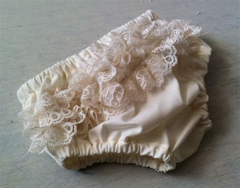 Custom Diaper Cover With Ruffled Vintage Lace By LBHCreations 15 00